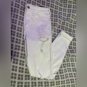 Hollister high rise white jeans SIZE 1